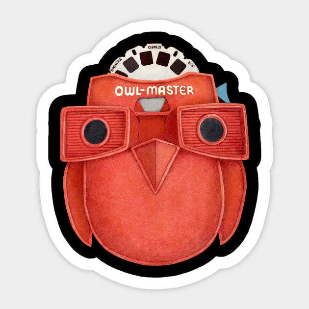 Owl-Master Sticker by Terry Fan